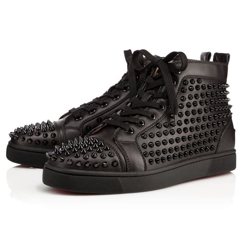 louis vuitton leopard spiked shoes|christian Louboutin silver spiked shoes.